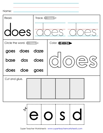 Worksheet 2: Does