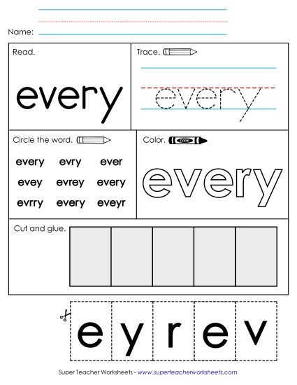Worksheet 2: Every