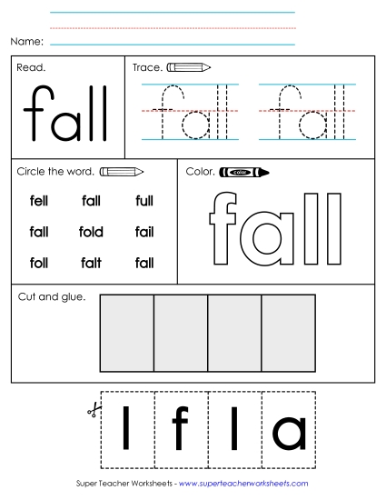 Worksheet 2: Fall Worksheet 2: Fall