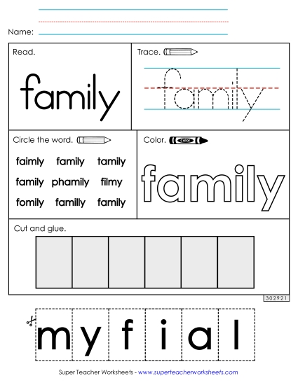 Worksheet 2: Family Worksheet 2: Family