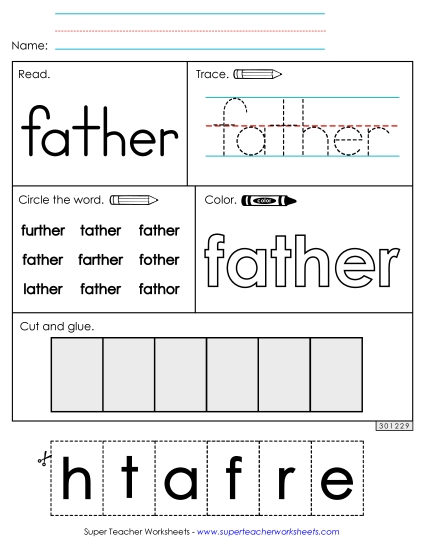 Worksheet 2: Father Worksheet 2: Father