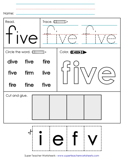 Worksheet 2: Five Worksheet 2: Five