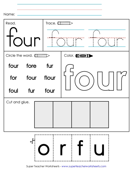 Worksheet 2: Four Worksheet 2: Four