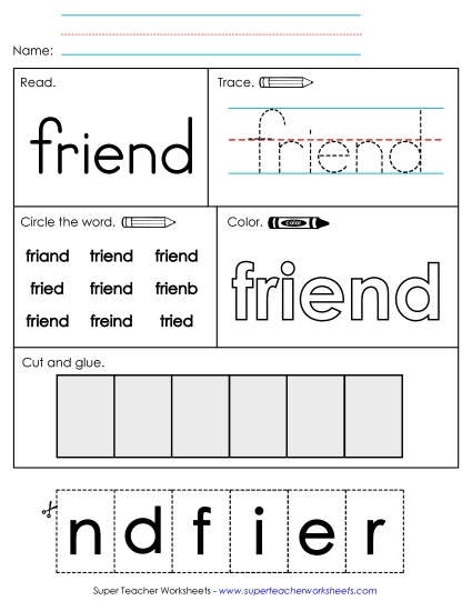 Worksheet 2: Friend Worksheet 2: Friend