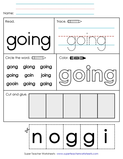 Worksheet 2: Going Worksheet 2: Going