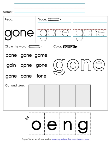 Worksheet 2: Gone Worksheet 2: Gone