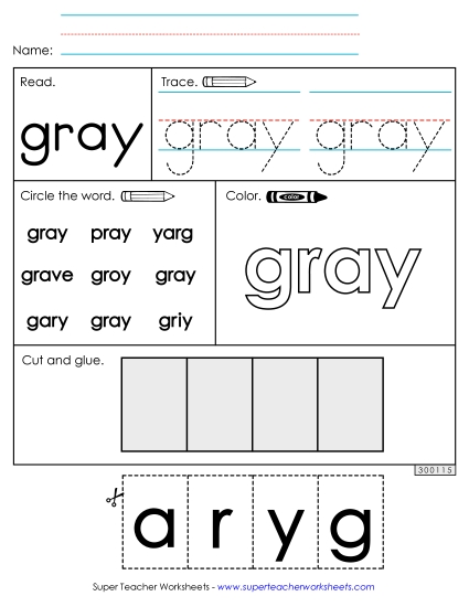 Worksheet 2: Gray Worksheet 2: Gray