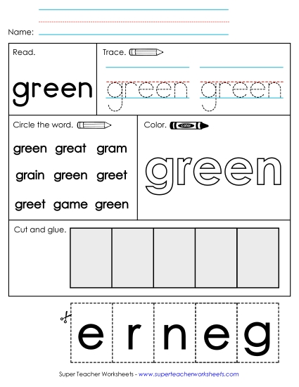 Worksheet 2: Green Worksheet 2: Green
