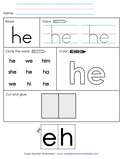 Worksheet 2: He Worksheet 2: He