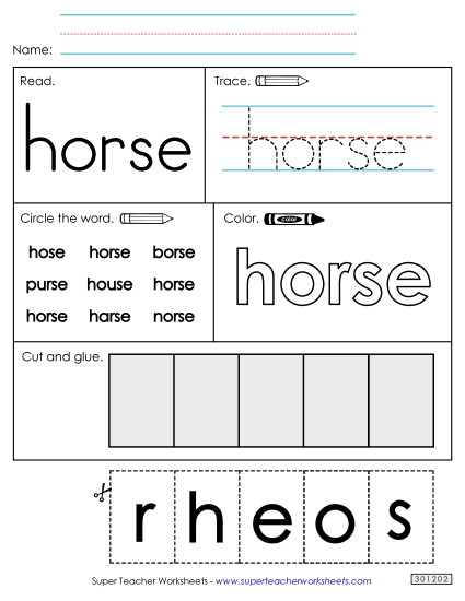 Worksheet 2: Horse Worksheet 2: Horse