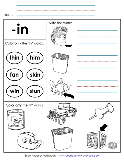 Worksheets - Worksheet 2 (-in Words)