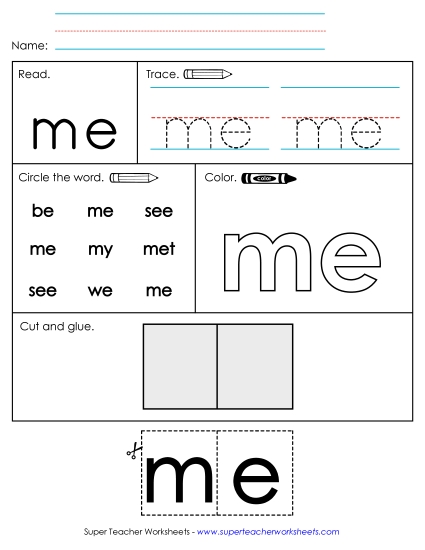 Worksheet 2: Me Worksheet 2: Me