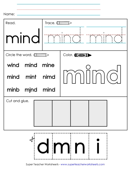 Worksheet 2: Mind Worksheet 2: Mind