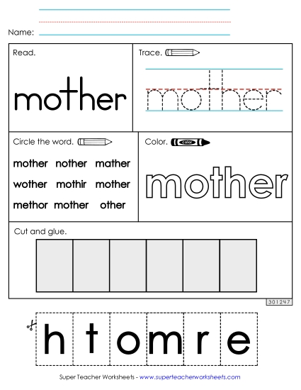 Worksheet 2: Mother Worksheet 2: Mother