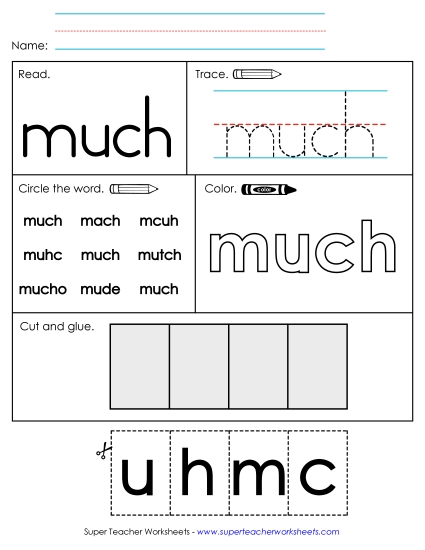 Worksheet 2: Much Worksheet 2: Much