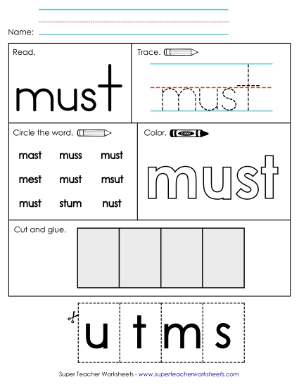 Worksheet 2: Must Worksheet 2: Must