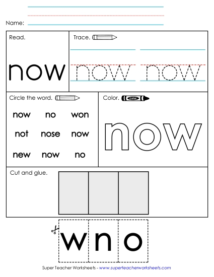 Worksheet 2: Now Worksheet 2: Now