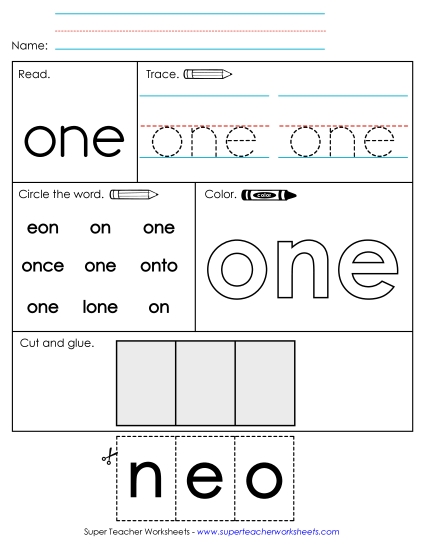 Worksheet 2: One