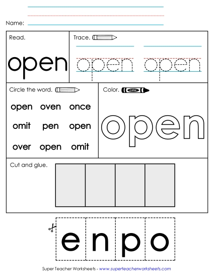 Worksheet 2: Open