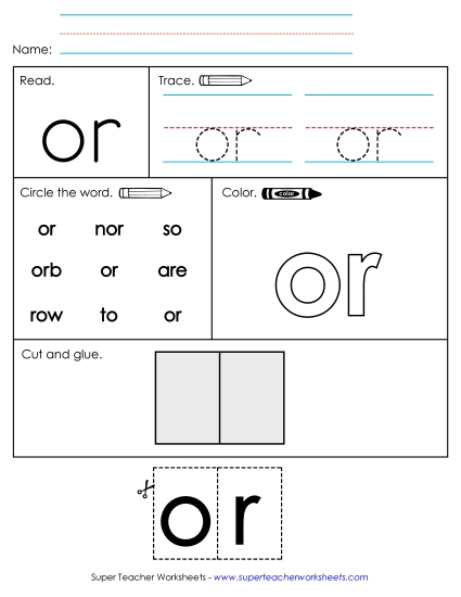 Worksheet 2: Or