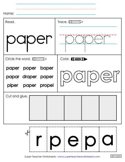 Worksheet 2: Paper Worksheet 2: Paper