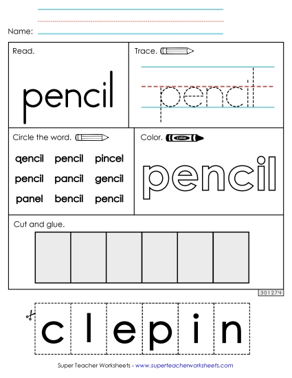 Worksheet 2: Pencil Worksheet 2: Pencil