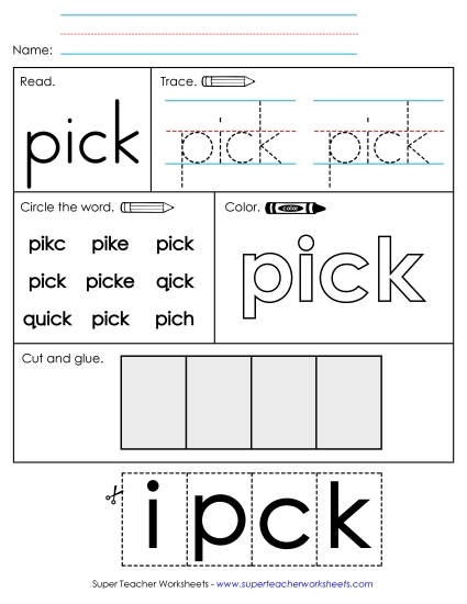Worksheet 2: Pick Worksheet 2: Pick
