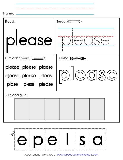 Worksheet 2: Please Worksheet 2: Please