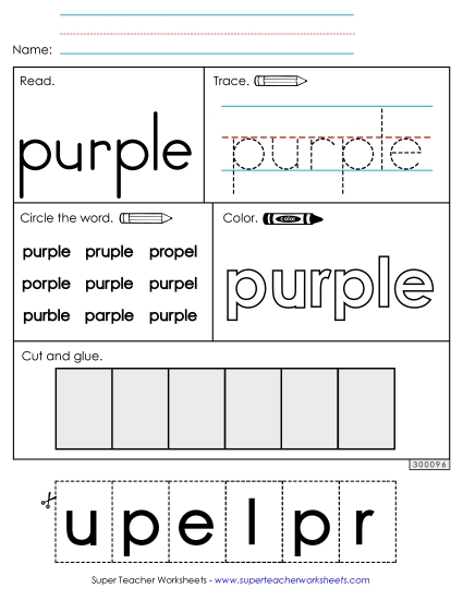 Worksheet 2: Purple Worksheet 2: Purple