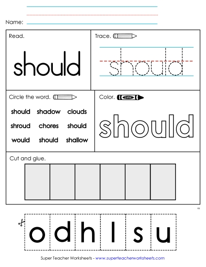 Worksheet 2: Should Worksheet 2: Should