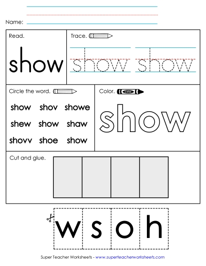 Worksheet 2: Show Worksheet 2: Show
