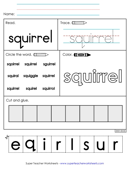 Worksheet 2: Squirrel Worksheet 2: Squirrel