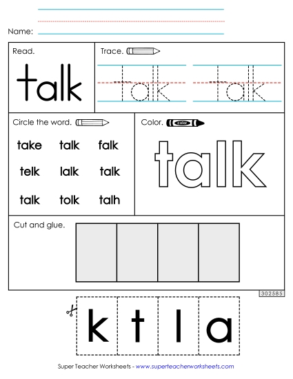 Worksheet 2: Talk Worksheet 2: Talk