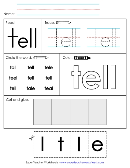 Worksheet 2: Tell Worksheet 2: Tell