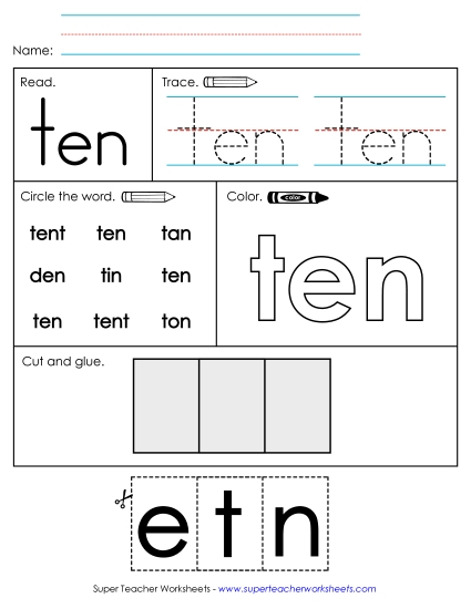 Worksheet 2: Ten