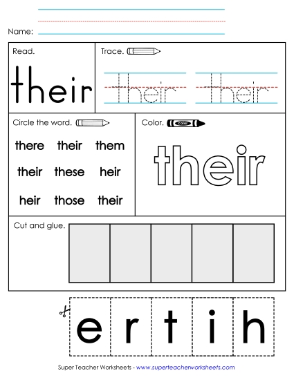 Worksheet 2: Their Worksheet 2: Their