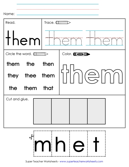 Worksheet 2: Them Worksheet 2: Them