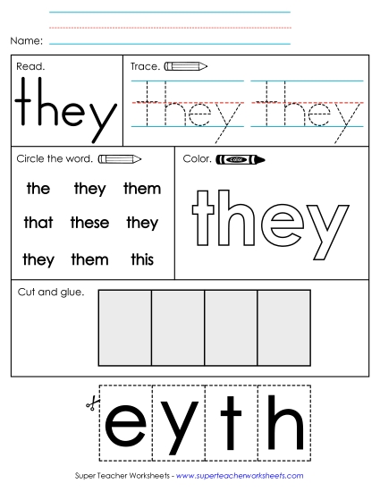 Worksheet 2: They Worksheet 2: They