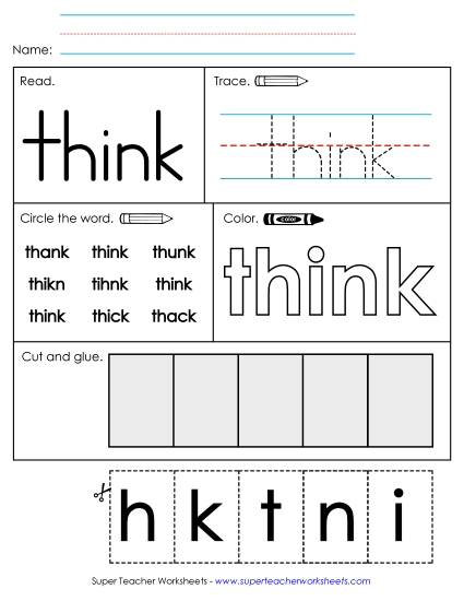 Worksheet 2: Think Worksheet 2: Think