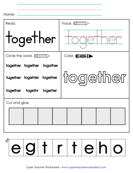 Worksheet 2: Together