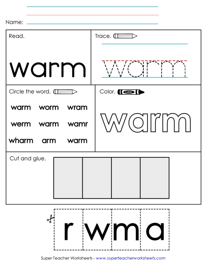 Worksheet 2: Warm Worksheet 2: Warm