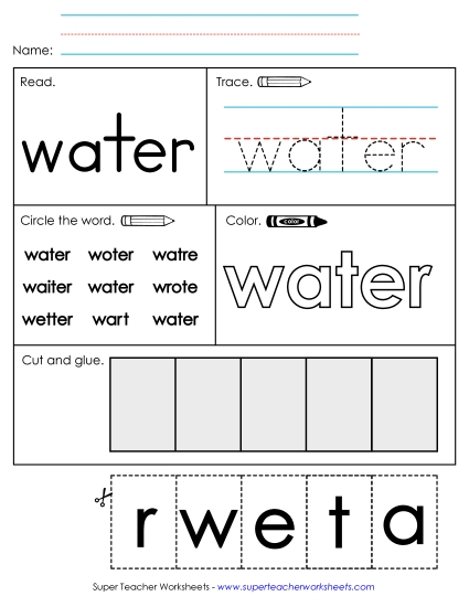Worksheet 2: Water Worksheet 2: Water