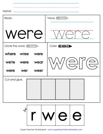 Worksheet 2: Were Worksheet 2: Were