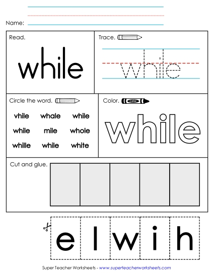 Worksheet 2: While Worksheet 2: While