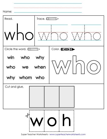 Worksheet 2: Who Worksheet 2: Who