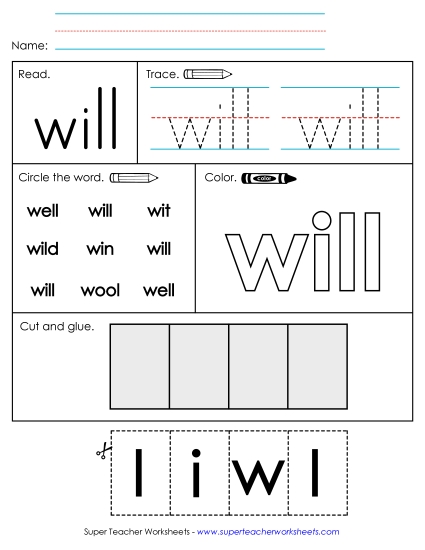 Worksheet 2: Will Worksheet 2: Will