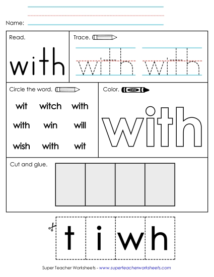 Worksheet 2: With Worksheet 2: With