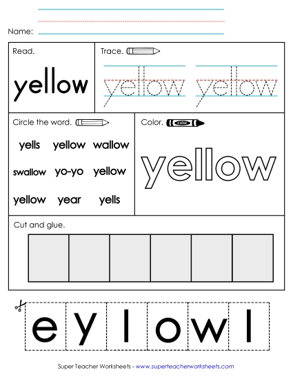 Worksheet 2: Yellow Worksheet 2: Yellow