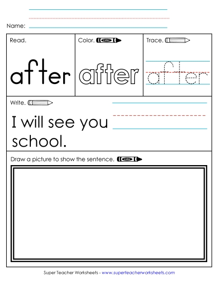 Worksheet 3: After