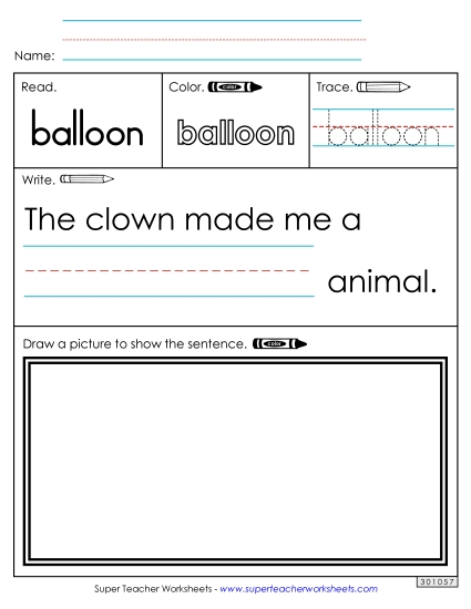 Worksheet 3: Balloon Worksheet 3: Balloon